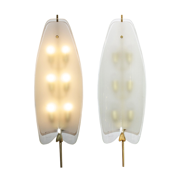 par anos 50 vidro oval