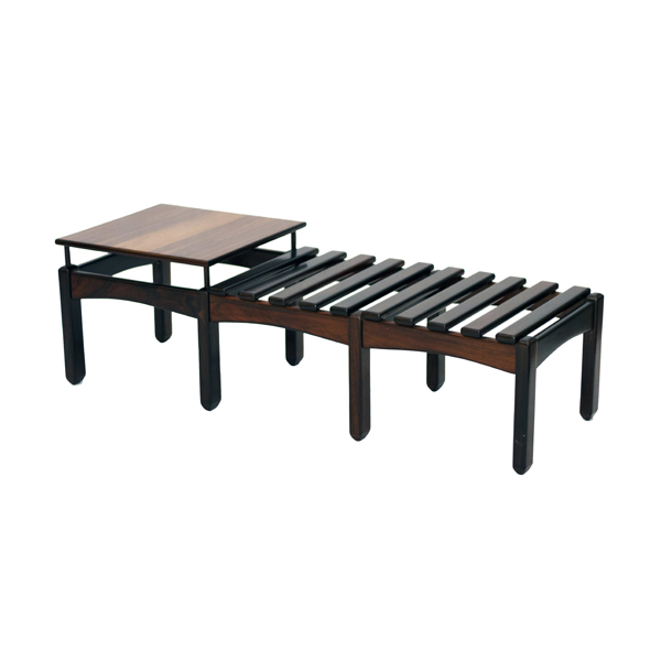 jacarandá ripado com mesa
