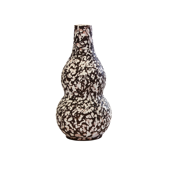 vaso branco preto