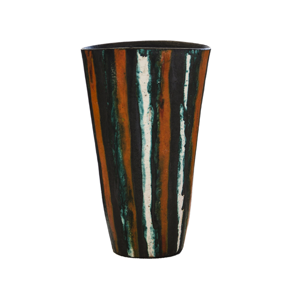 vaso listras coloridas