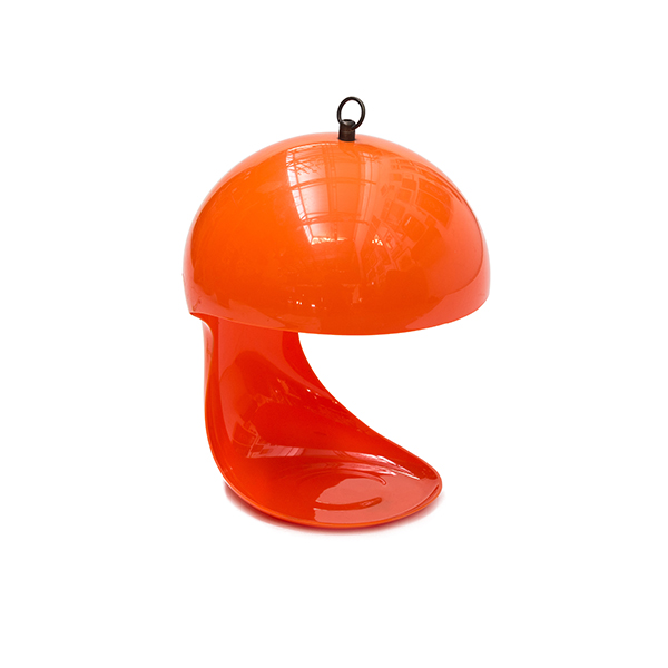 luminária de mesa laranja